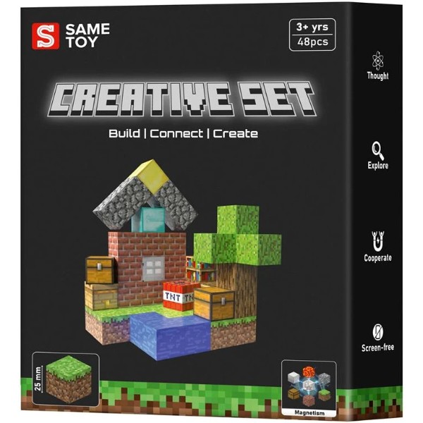 Фото - Магнітний конструктор Same Toy Creative Set Patio 48 ел. (MCRAFT-4129-SM)